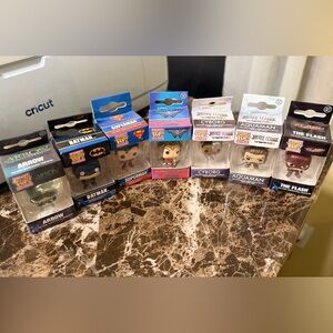 Funko Pop DC Heroes Vinyl Figures Set Keychain